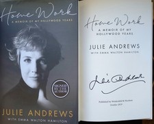 Julie Andrews Signed Book