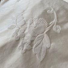 Luxurious M&S cream king box pleat VALANCE  approx 40cm depth vgc 