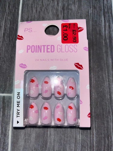 Womens pink lips - pointed, gloss