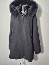 Black Women's  Parka Coat with