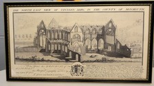 vintage print of tintern abbey monmouthshire