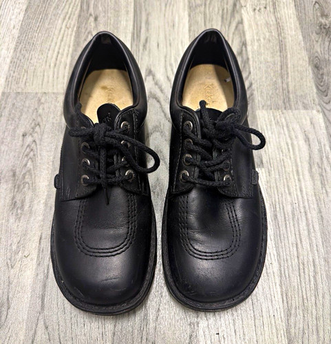 Kickers black leather - kickers, lace