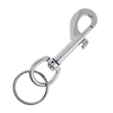 METAL BELT CLIP HOOK HIPSTER KEYCHAIN KEYRING KEY FOB WALLET HOLDER CHAIN RING