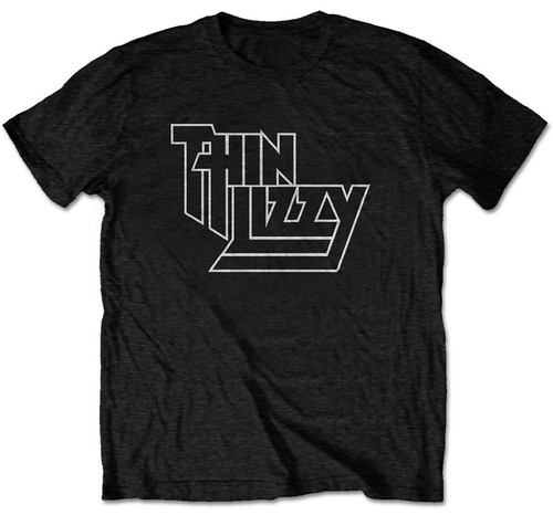Thin lizzy logo black shirt - lizzy,