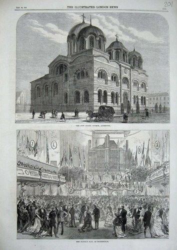 Old antique print 1870 - old,