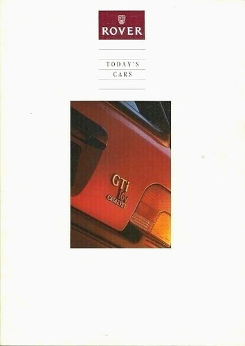 Rover cars jan - cars, 1991