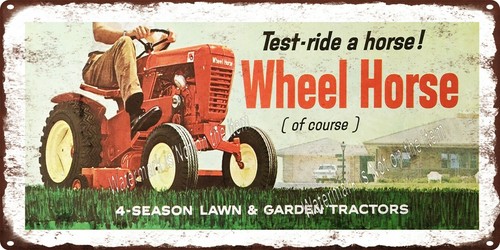 Wheel horse test ride - horse, a
