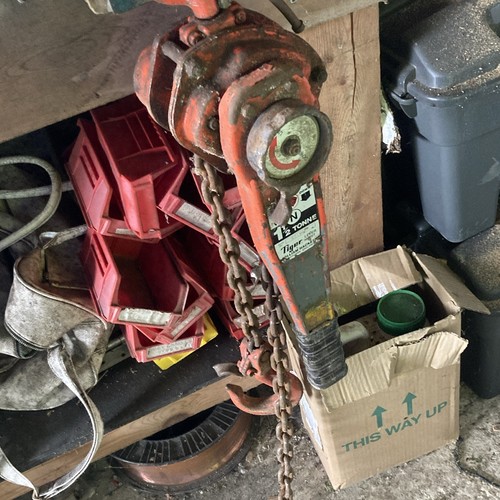 Lever operated manual chain - lever,