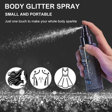 Glitter Spray, Body Face Hair