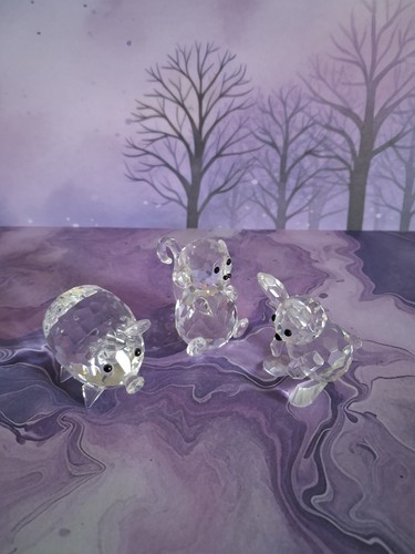 Glass animal ornaments clear - glass,