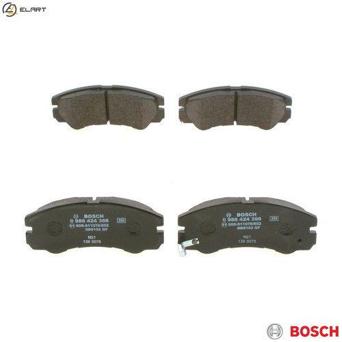 Brake pad set - pad,