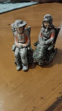 Vintage CAST IRON Amish Man &