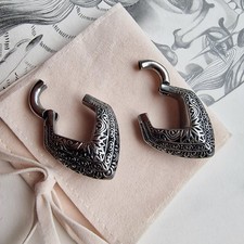 4MM 2G Tribal Tear Drop Ear