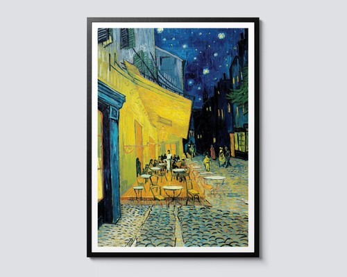 Café terrace night - terrace,