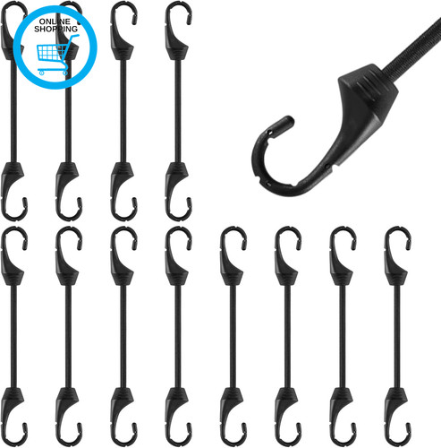 Bungee cords with hooks - hooks, 4
