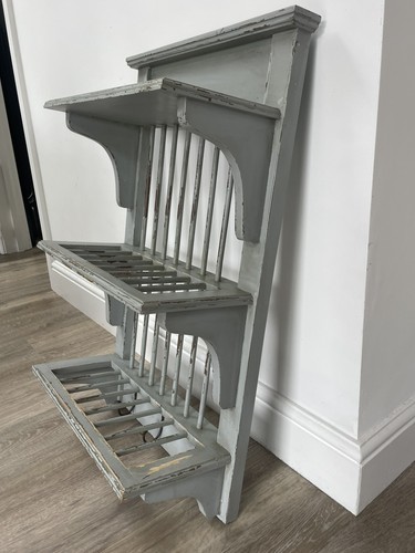 Rustic plate rack - plate, shelf