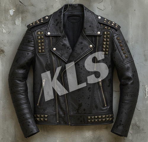Men punk studded black - studded,