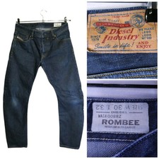 DIESEL INDUSTRY MEN'S ROMBEE REGULAR SLIM CARROT JEANS W-30" L-32" SEE PHOTOS