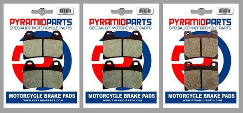 Front rear brake pads 3 - front,
