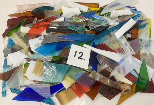 Stained glass offcuts - glass, mosaic
