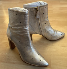 BODEN - HEELED SILVER LEATHER