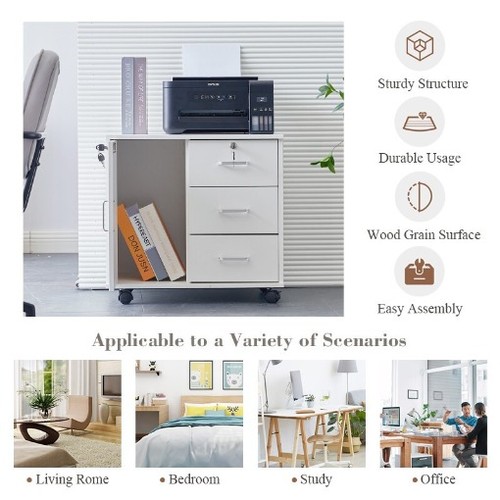 White office filing - white,