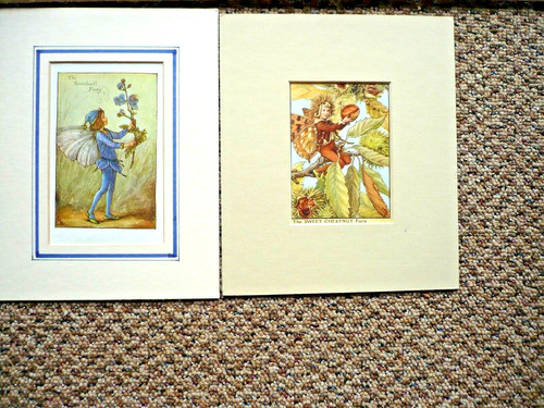 Antique flower fairy prints - antique,