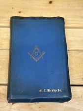 Vintage 1940 Leather Masonic