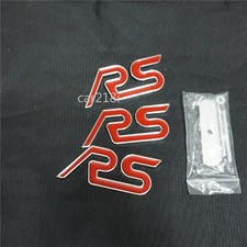 RS Red Chrome Silver Metal