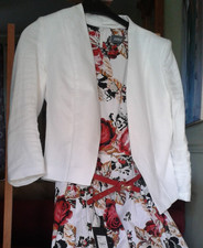 H&M Ladies, White Linen 