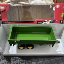 Britain's Farm die-cast 1:32 John Deer Tipping Trailer - green 40609 boxed used 