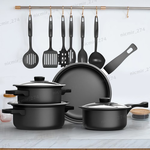 13pcs cookware set pan - pan, non