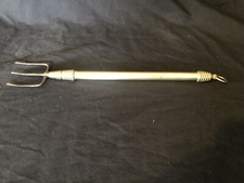 Antique telescopic brass toasting fork 1830-1900s Victorian Georgian