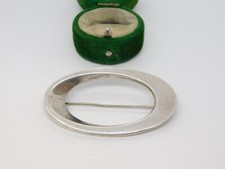 Hans Hansen Danish Sterling Silver Modernist Brooch No. 115 Antique c1940