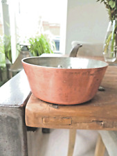 ANTIQUE HEAVY COOPER SMALL PAN IRON HANDLE Weight 870 g Approx. Only 45.95