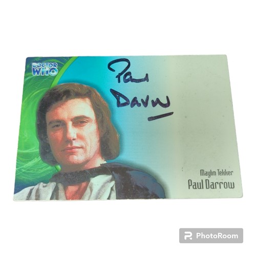 Rare who paul darrow - who,
