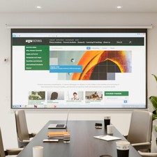 72-120 Electric Motorized Projector Screen Projection Home Theater Cinema Relax