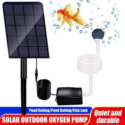Solar power oxygenator pond - power,