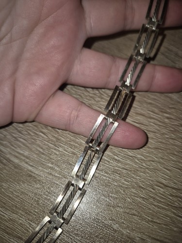 Sterling silver gate link - silver,