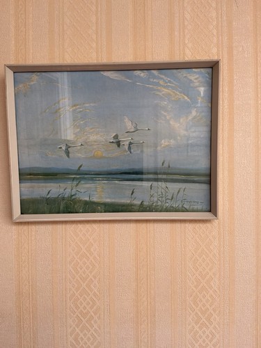 Vintage art print the rising - print,