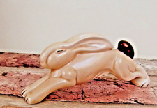 Sylvac? Rare Art Deco Leaping Rabbit Figurine - Bunny Hare Running jumping