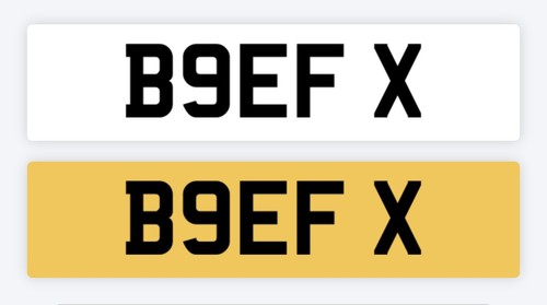 Beef private number plate - private,