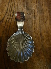 Vintage 'Hastings' Chrome Plate Tea Caddy Spoon (Bay19)