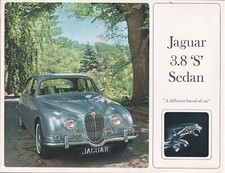 JAGUAR 3.8 "S" SEDAN USA MARKET BROCHURE.