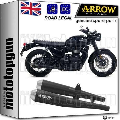 Double exhaust black - black, arrow
