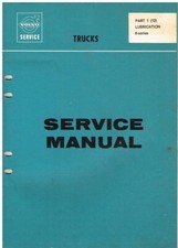 VOLVO F82 F83 F84 F85 F86 FB86 F88 FB88 N84 N86 N88 TRUCK 69- LUBRICATION MANUAL