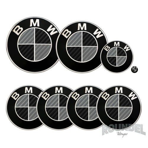 For bmw badge gloss carbon - gloss,