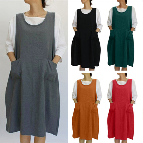 Women cotton dress casual - women,