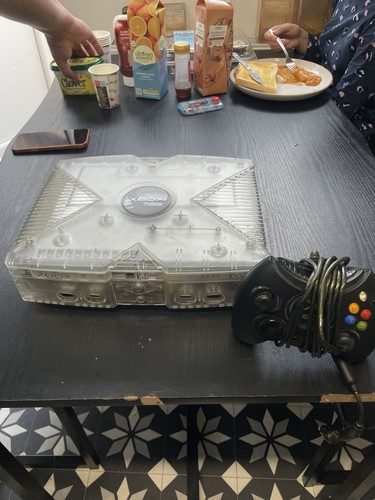 Xbox original crystal console - xbox,