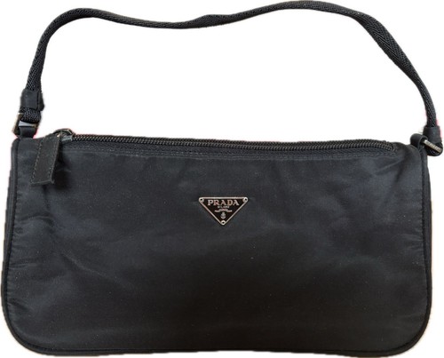 Black prada clutch - prada, bag